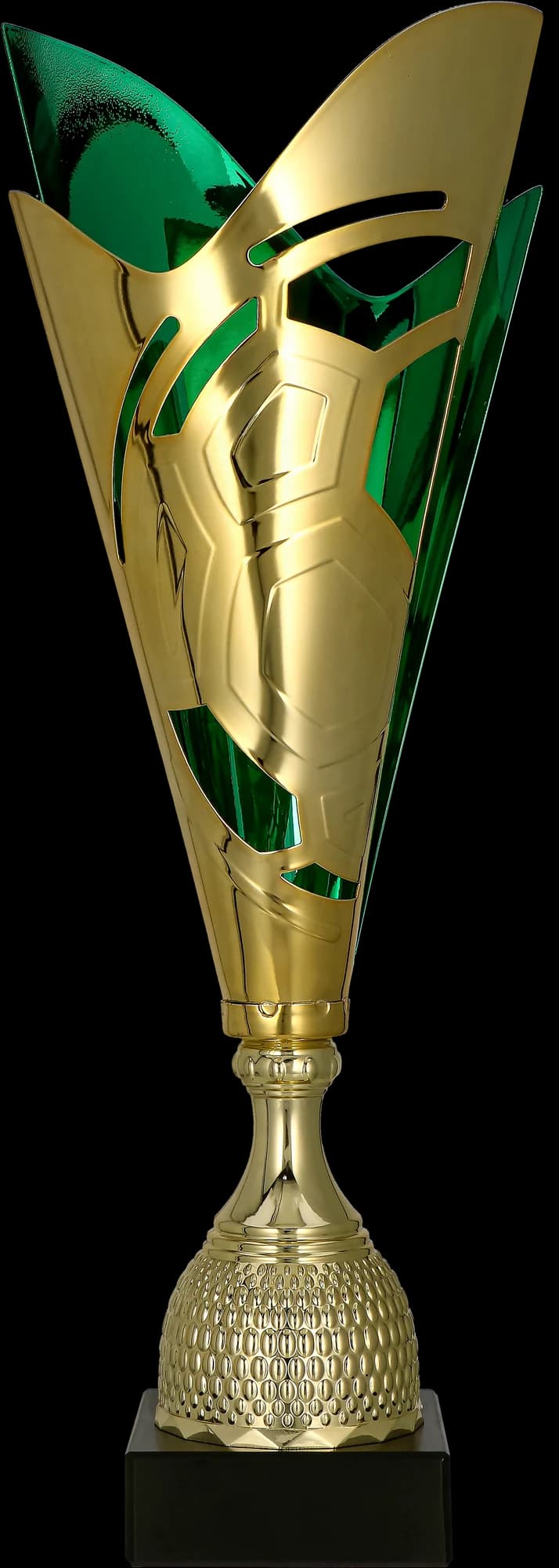 Metalni pehar zlatno-zeleni