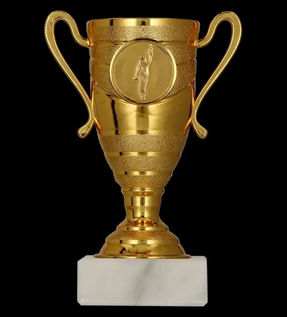 Plastični pehar brončani T-M