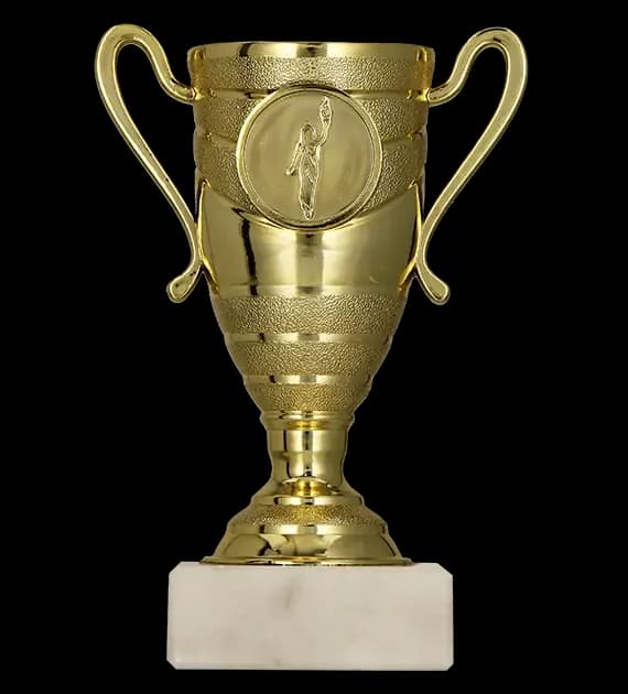 Plastični pehar zlatni T-M