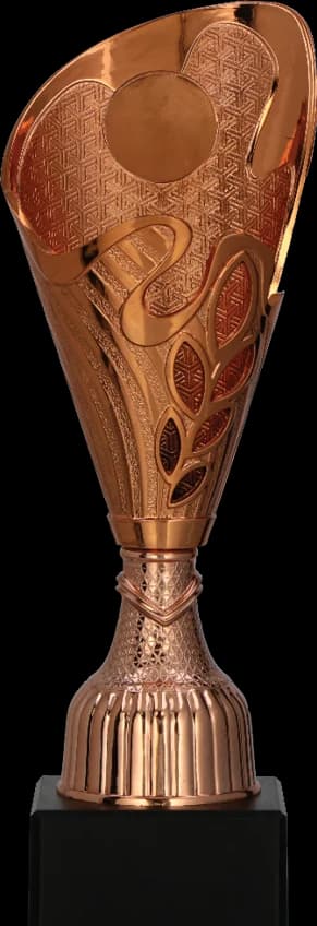 Plastični pehar brončani (emblem 25mm)