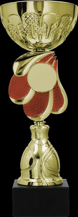 Metalni pehar zlatno-crveni (emblem 50mm)