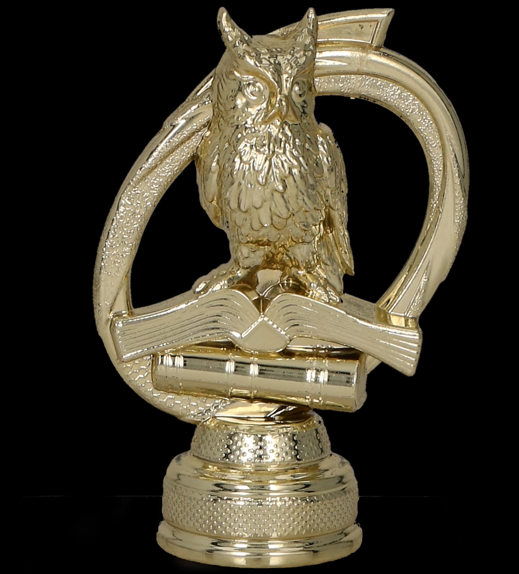 Plastic figurine - gold - science / owl