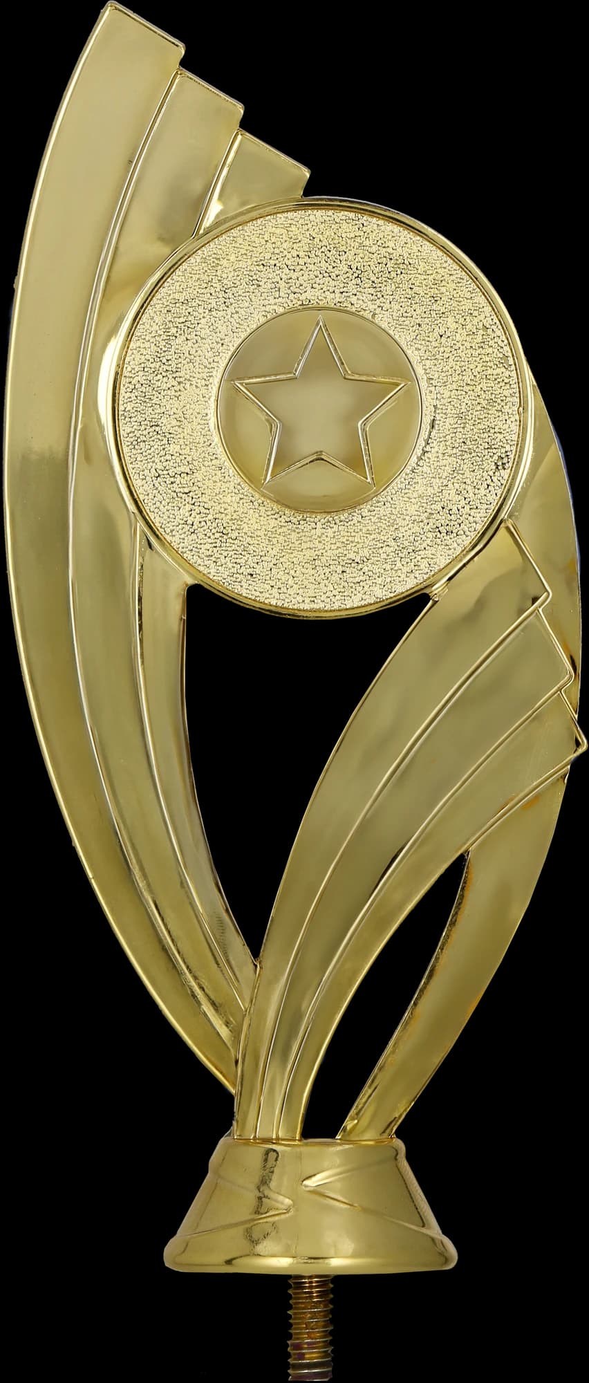 Plastic figurine - gold - with space for emblem