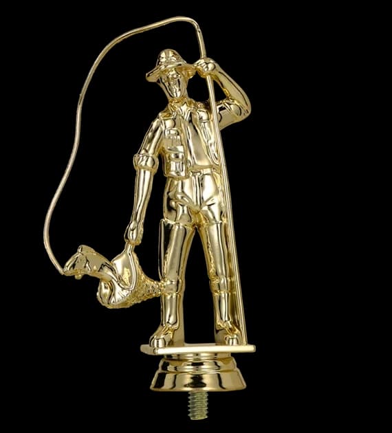 Plastic figurine - angler
