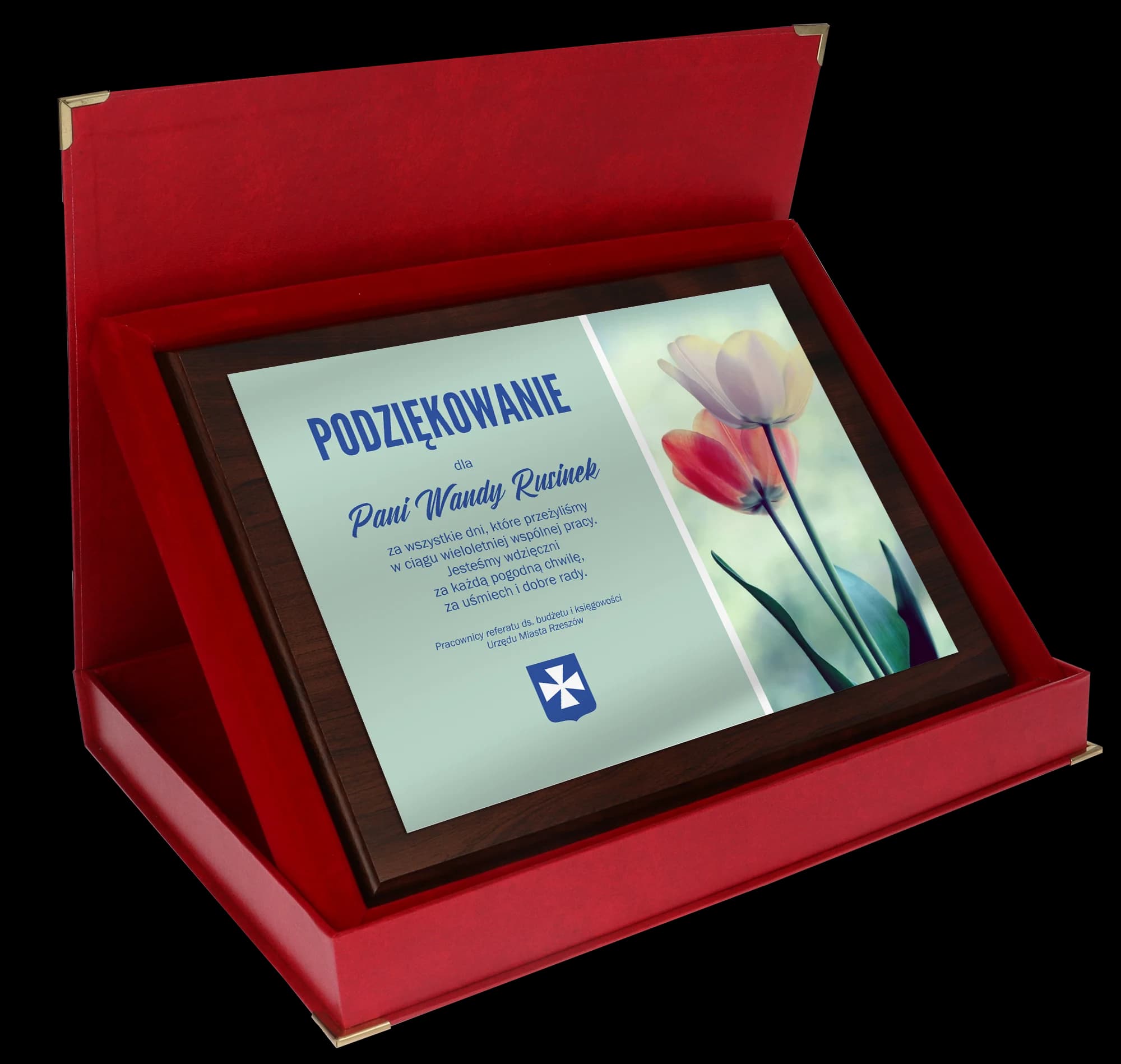 Diploma od plastike s laminatom, gravirana
