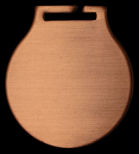 Steel medal - antique bronze