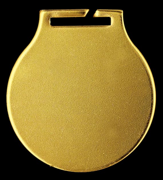 Steel medal with color personalization and standard ribbon - Q - Standard Plus