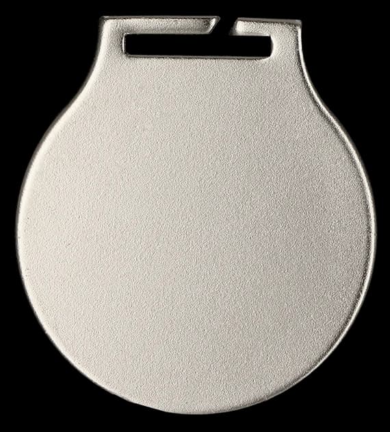 Steel medal - antique silver