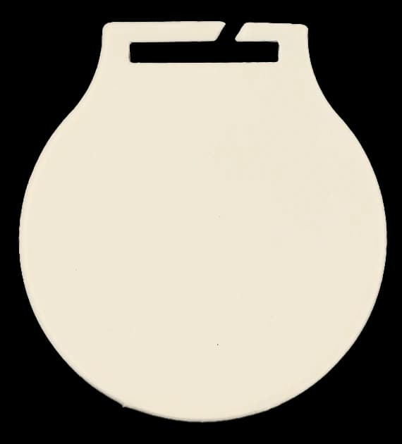 Steel medal - white