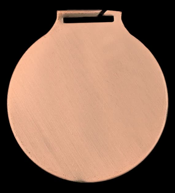 Steel medal - antique bronze