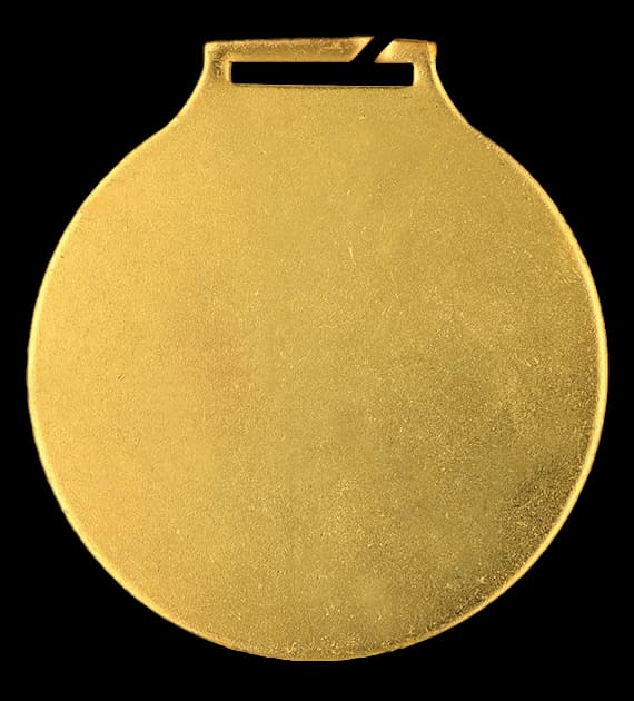 Steel medal - antique gold