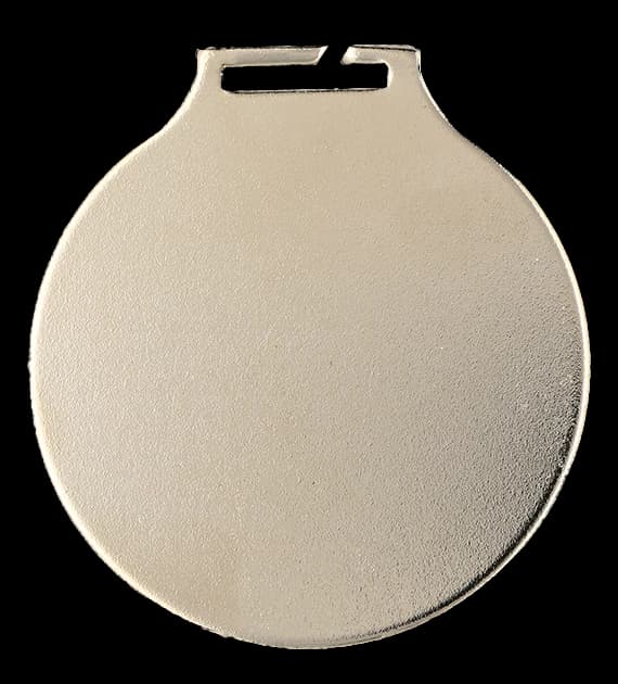 Steel medal - antique silver