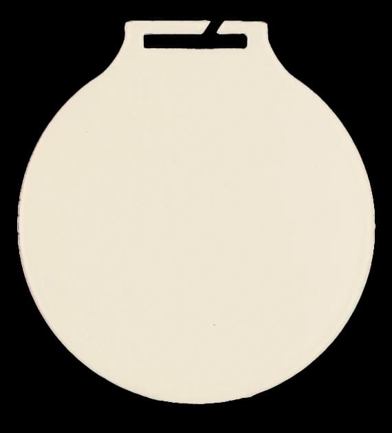 Steel medal - white