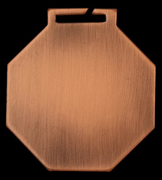 Steel medal - antique bronze