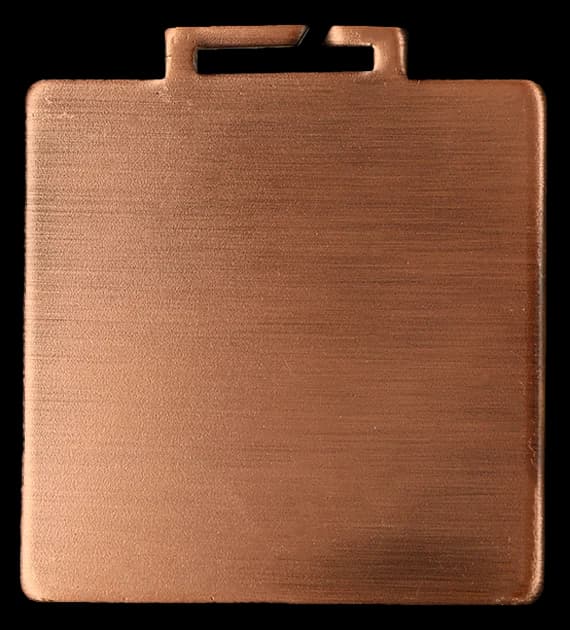 Steel medal - antique bronze