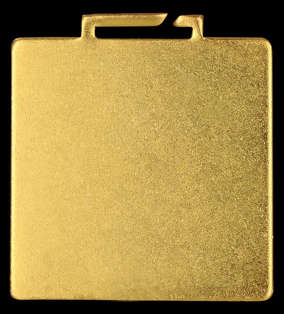 Steel medal - antique gold