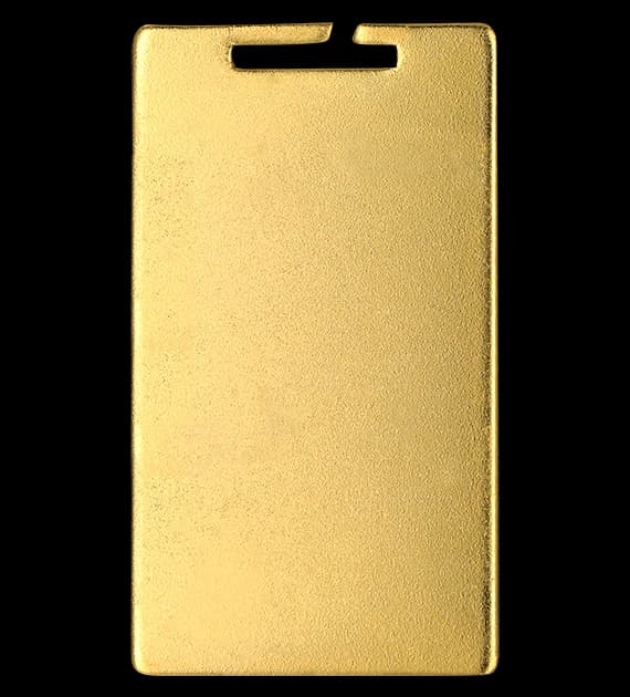Steel medal - antique gold