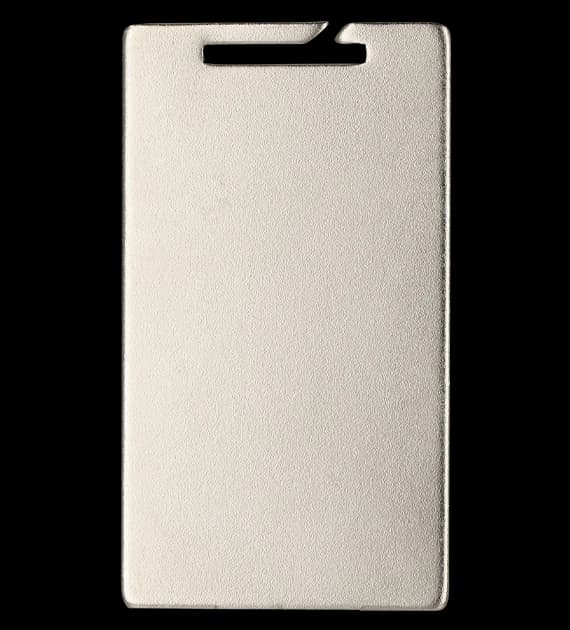Steel medal - antique silver