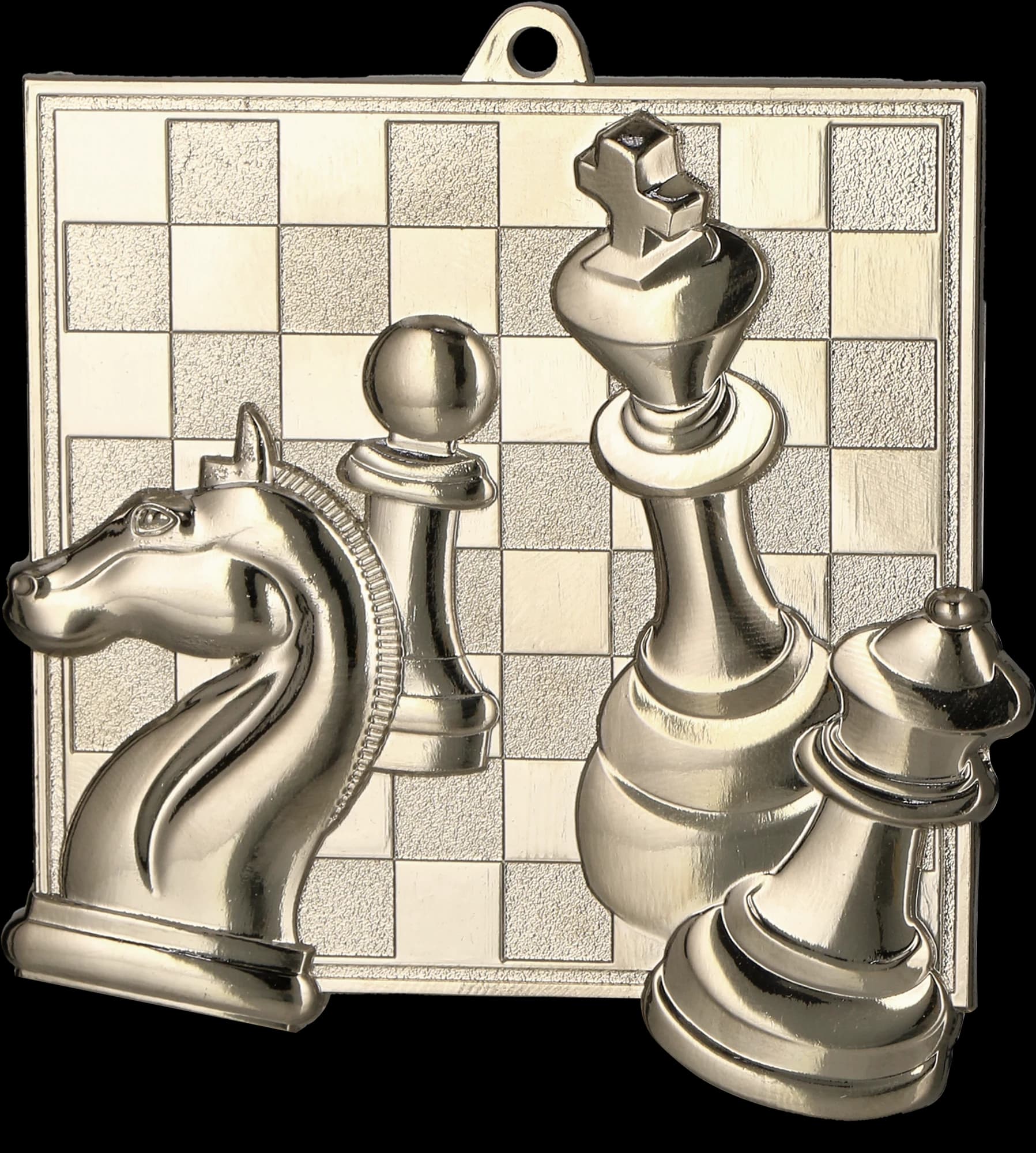 Cast medal silver – chess