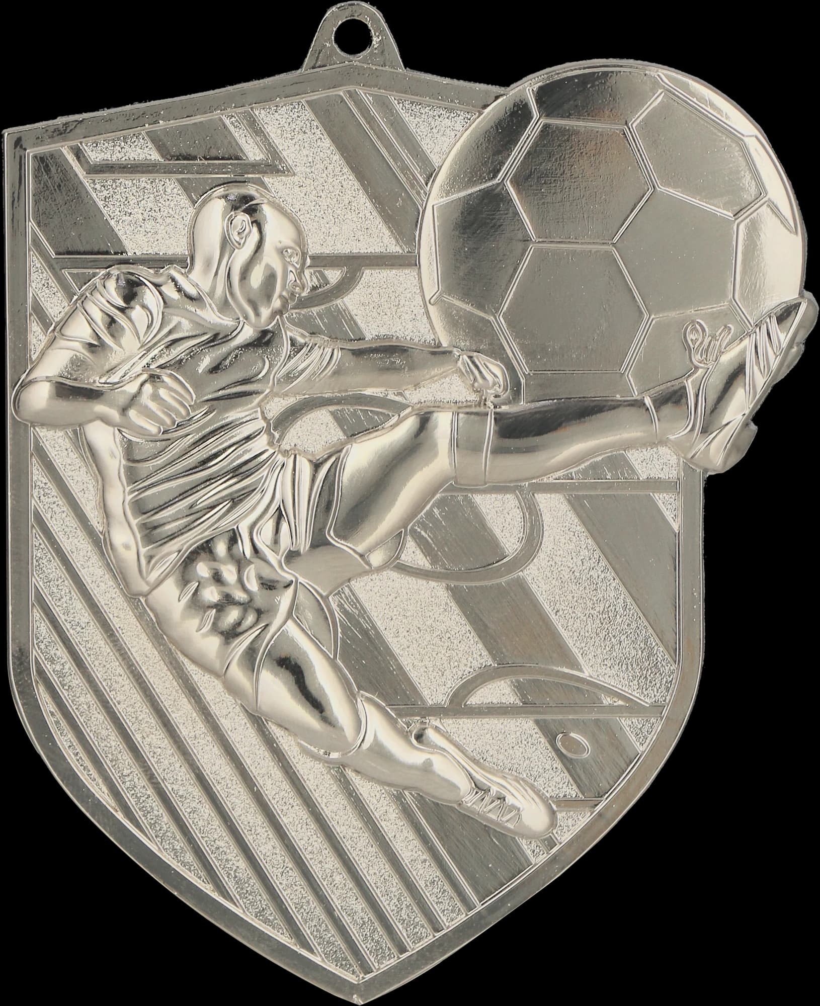 Cast medal silver – football