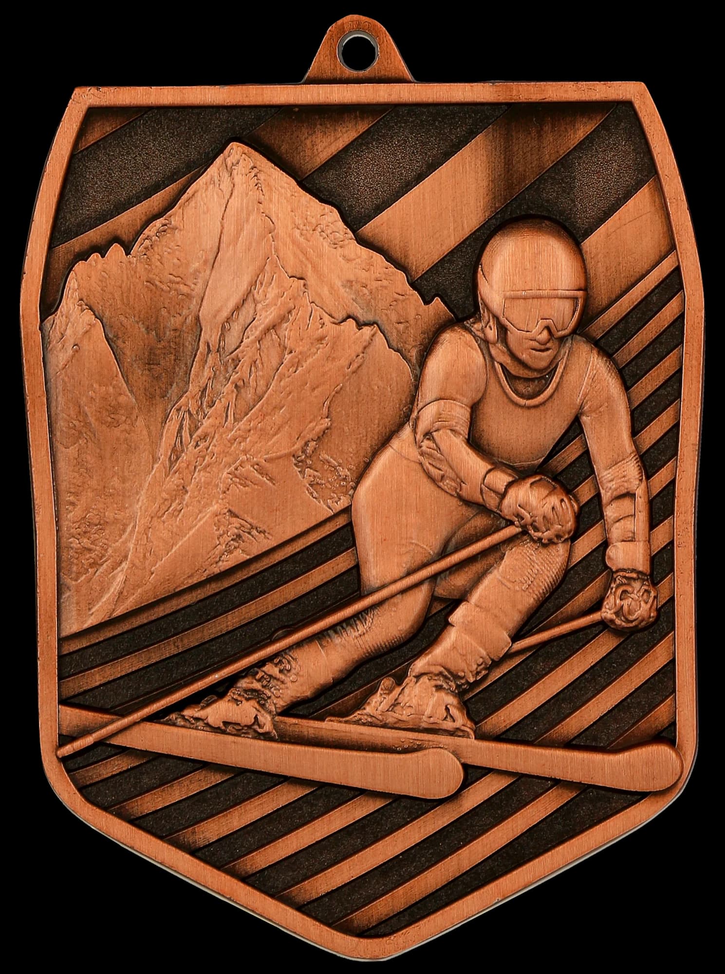 Cast medal bronze – downhill skiing