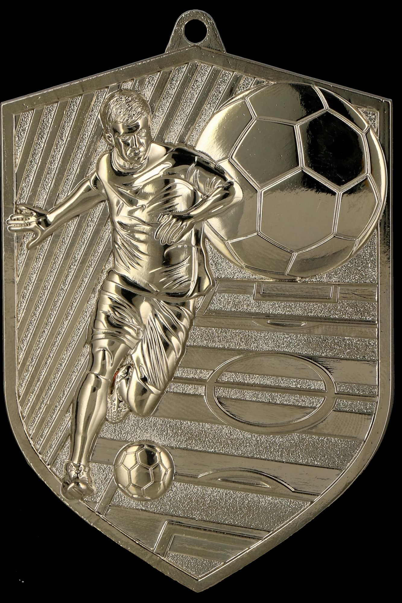 Cast medal silver – football