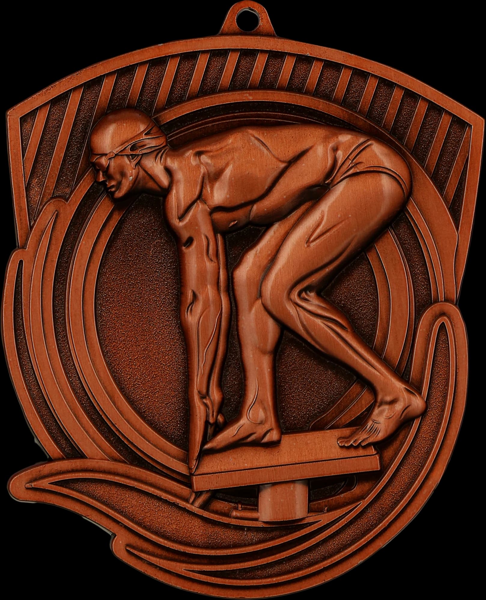 Cast medal bronze – engraving on laminate