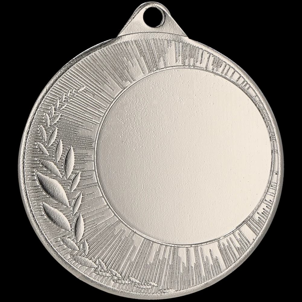 Metal medal with engraving on laminate