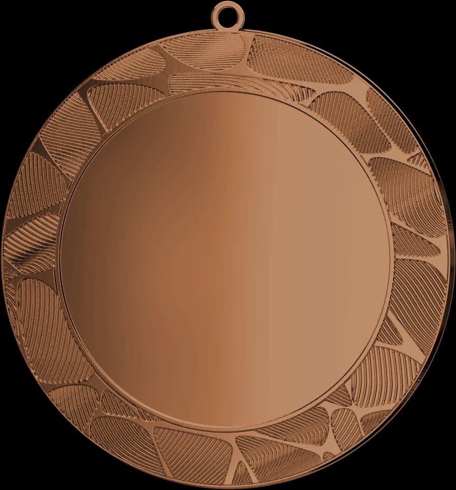 Čelična medalja u brončanoj boji s mjestom za emblem 50 mm