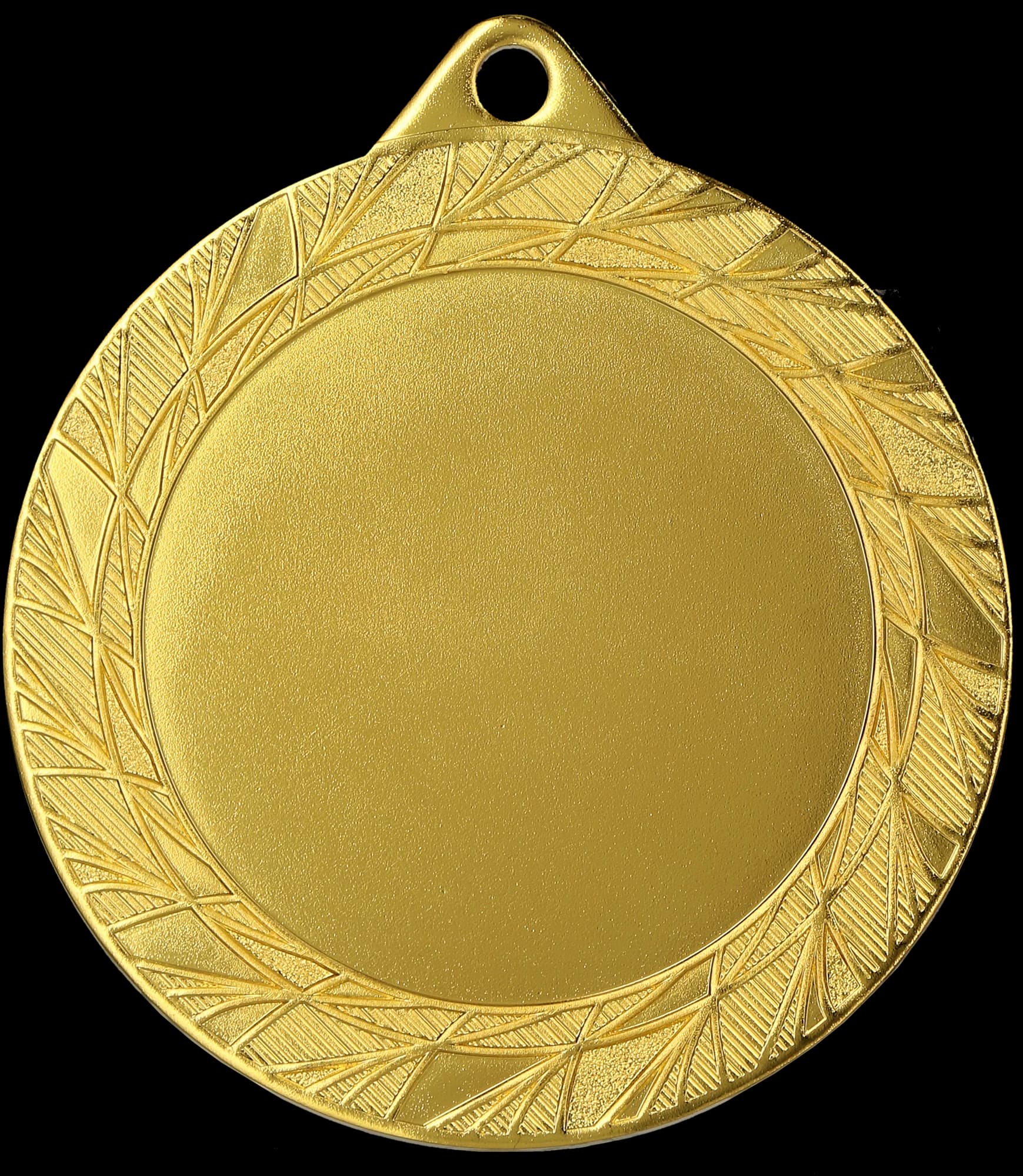Čelična medalja u zlatnoj boji s mjestom za emblem 50 mm