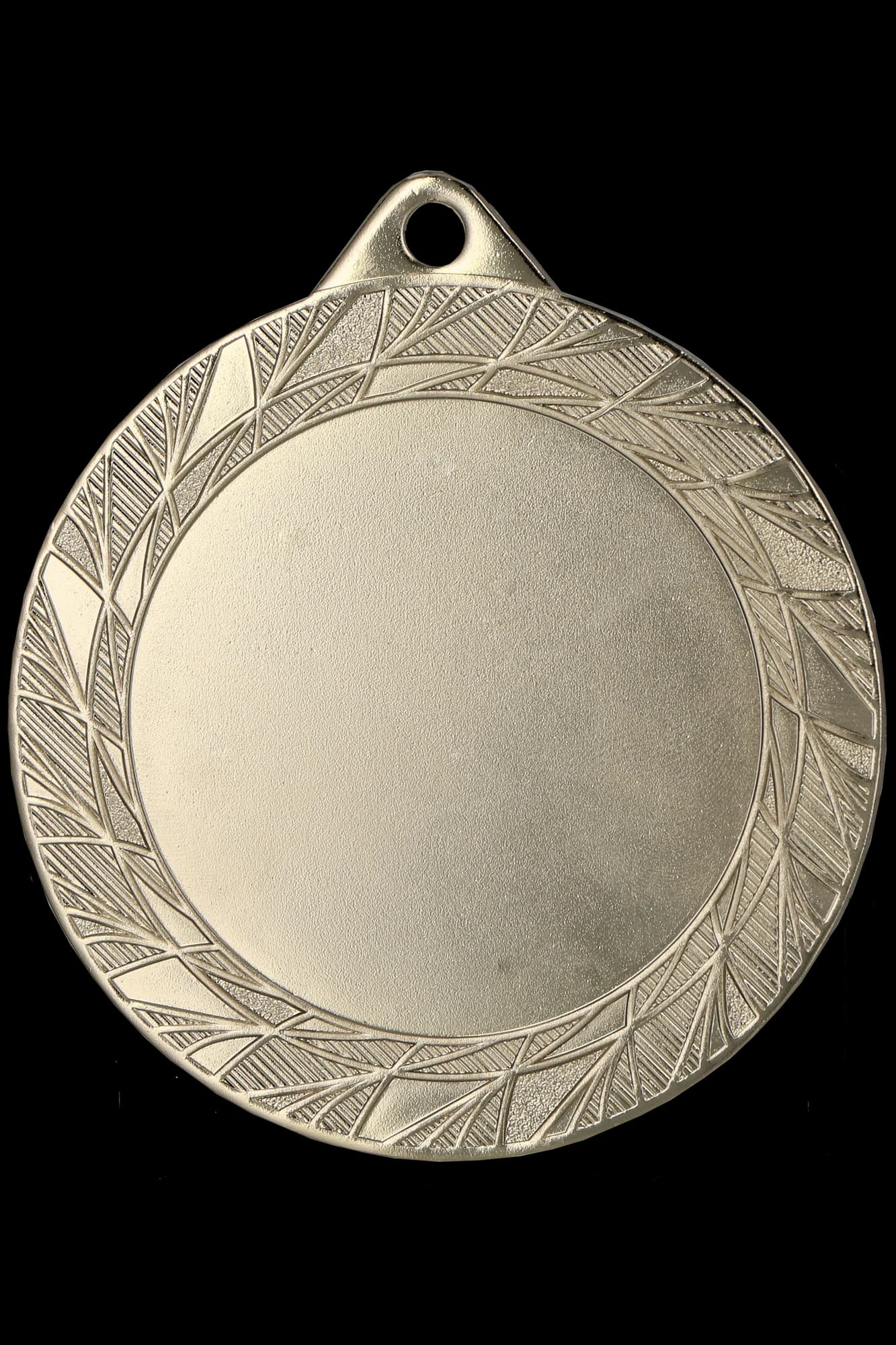 Čelična medalja u srebrnoj boji s mjestom za emblem 50 mm