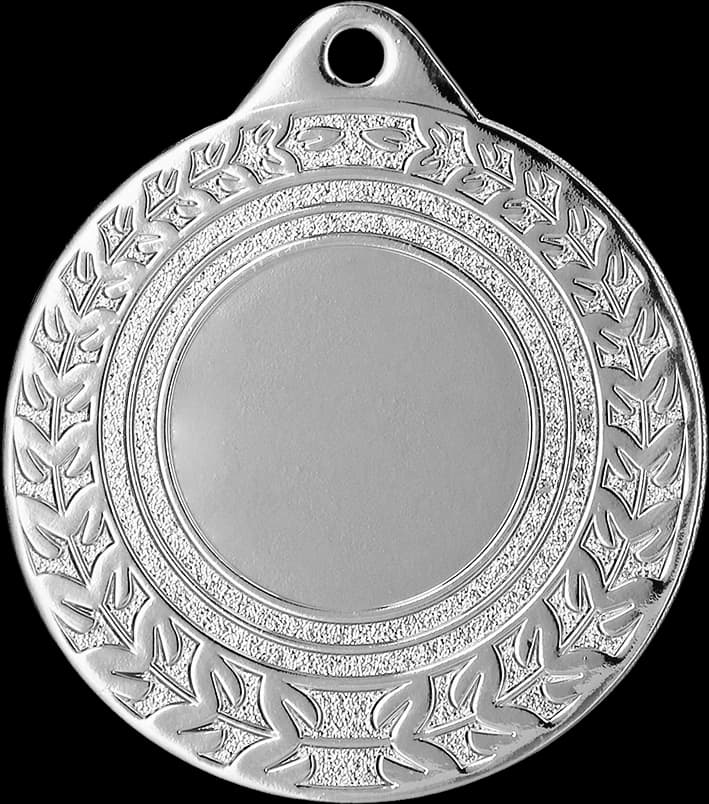 Čelična medalja u srebrnoj boji s mjestom za emblem 25 mm - laserski gravir - RMI