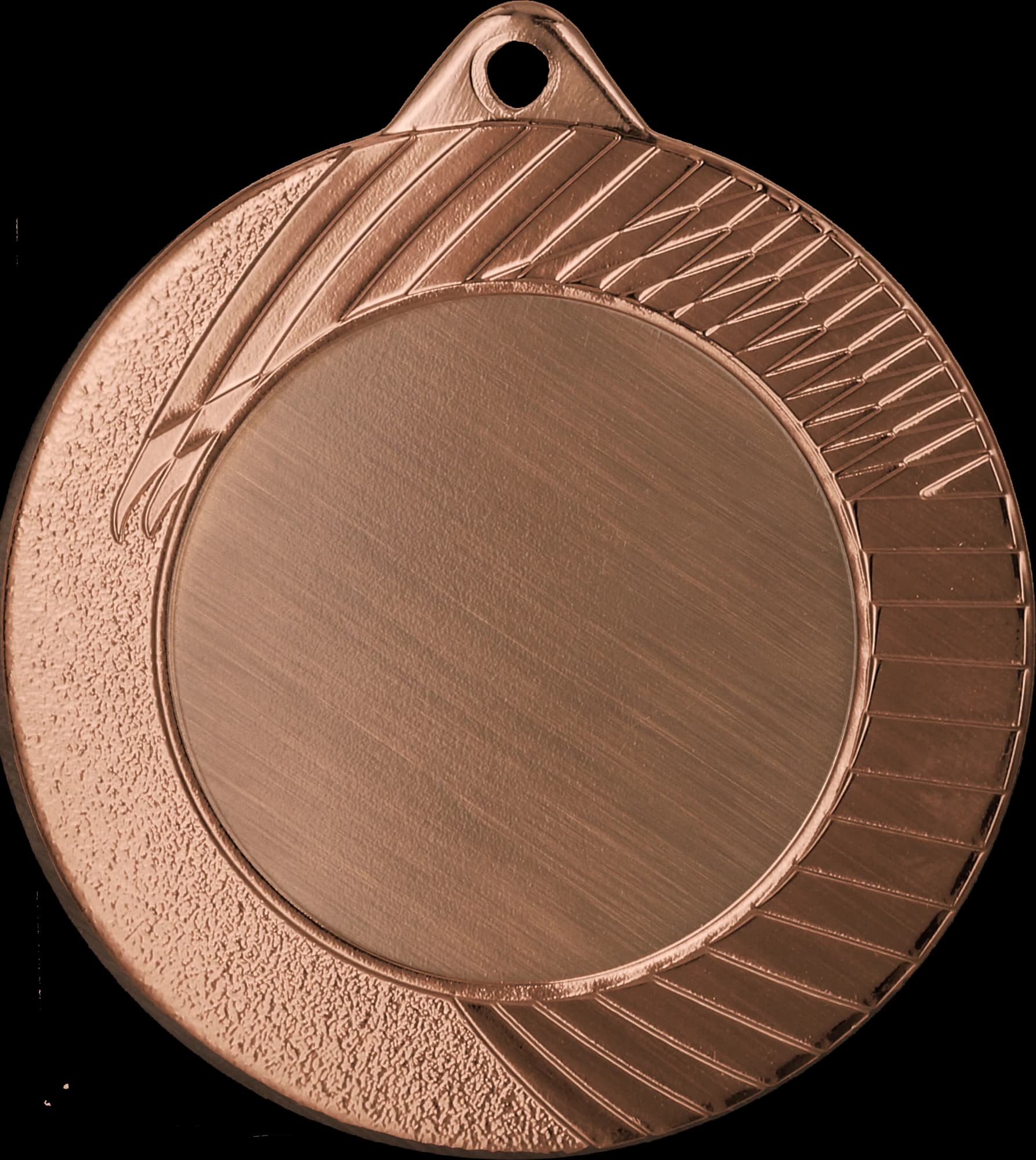 Bronze general medal with 33 mm emblem slot - steel medal, laser engraved - RMI