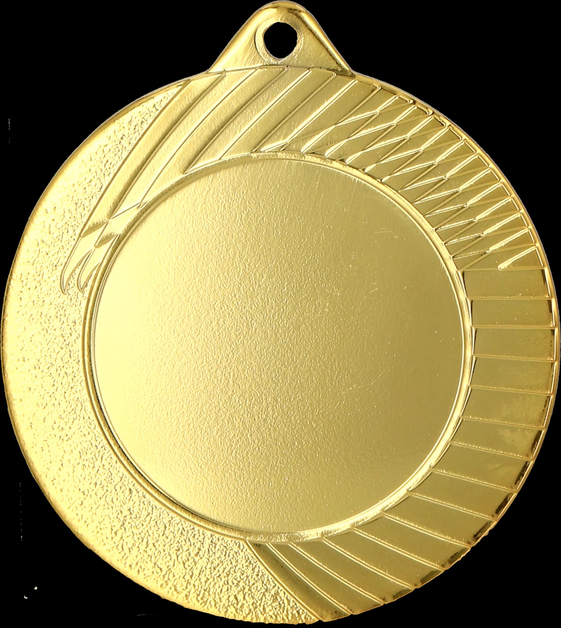 Gold general medal with 33 mm emblem slot, steel