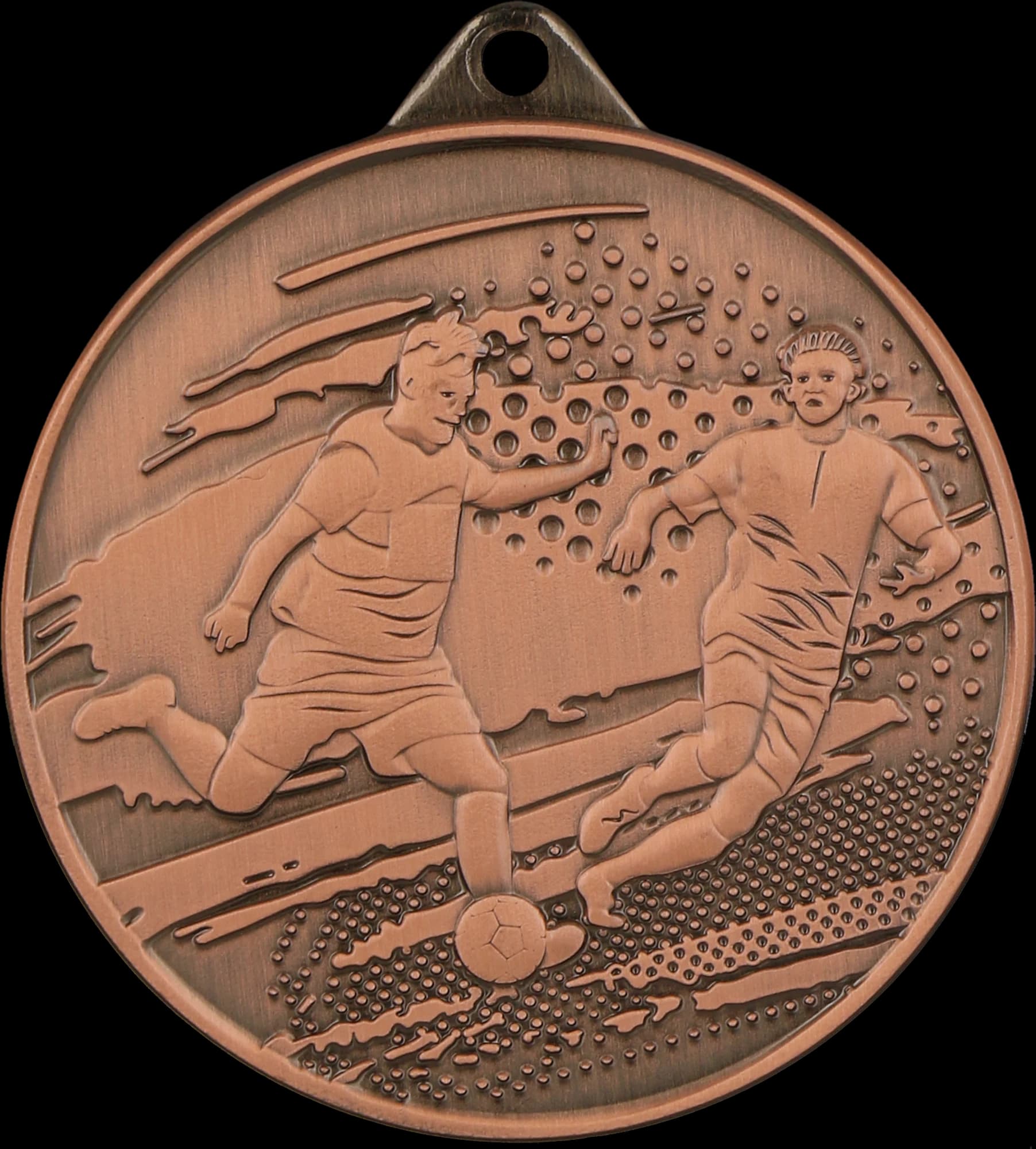 Bronze medal - football - steel medal