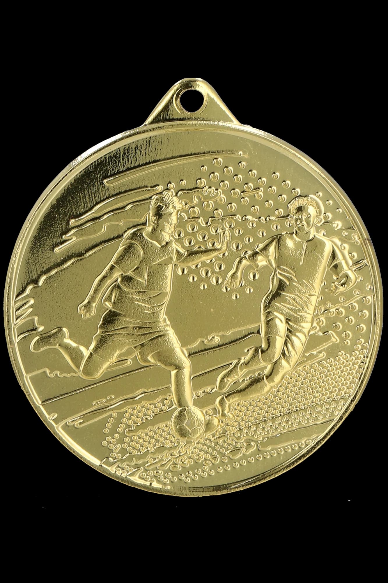 Gold medal - football - steel medal