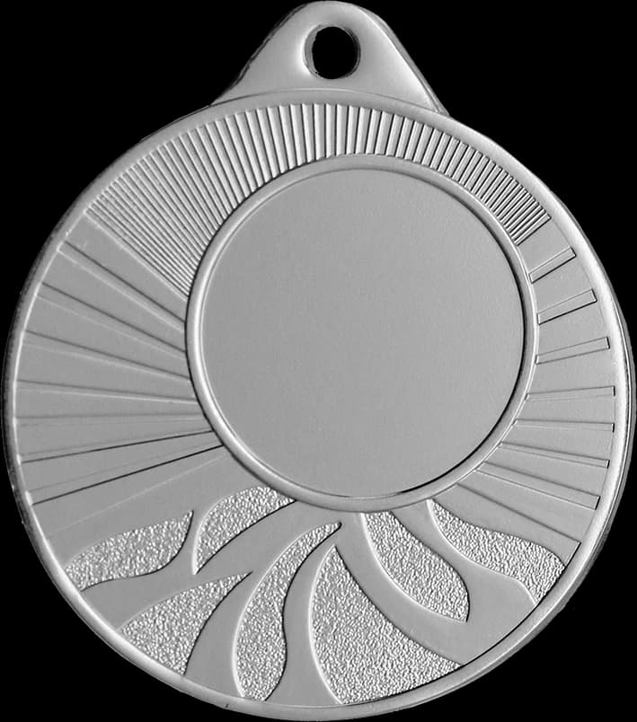 Čelična medalja u srebrnoj boji s mjestom za emblem 25 mm - laserski gravir - RMI
