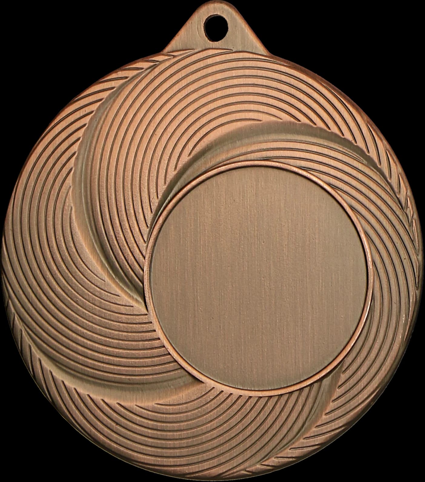 Čelična medalja u brončanoj boji s mjestom za emblem 25 mm - laserski gravir - RMI