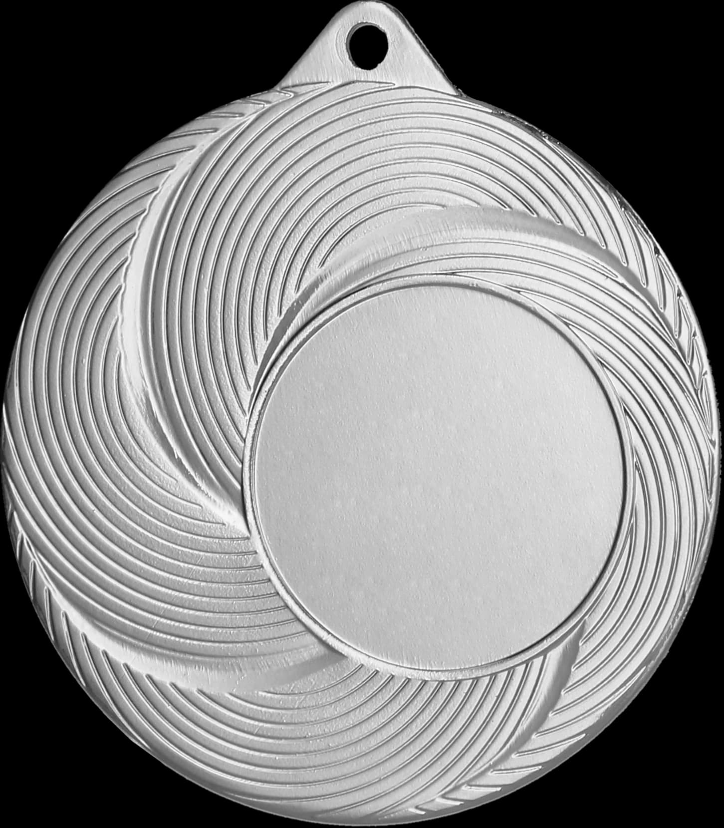 Čelična medalja u srebrnoj boji s mjestom za emblem 25 mm - laserski gravir - RMI