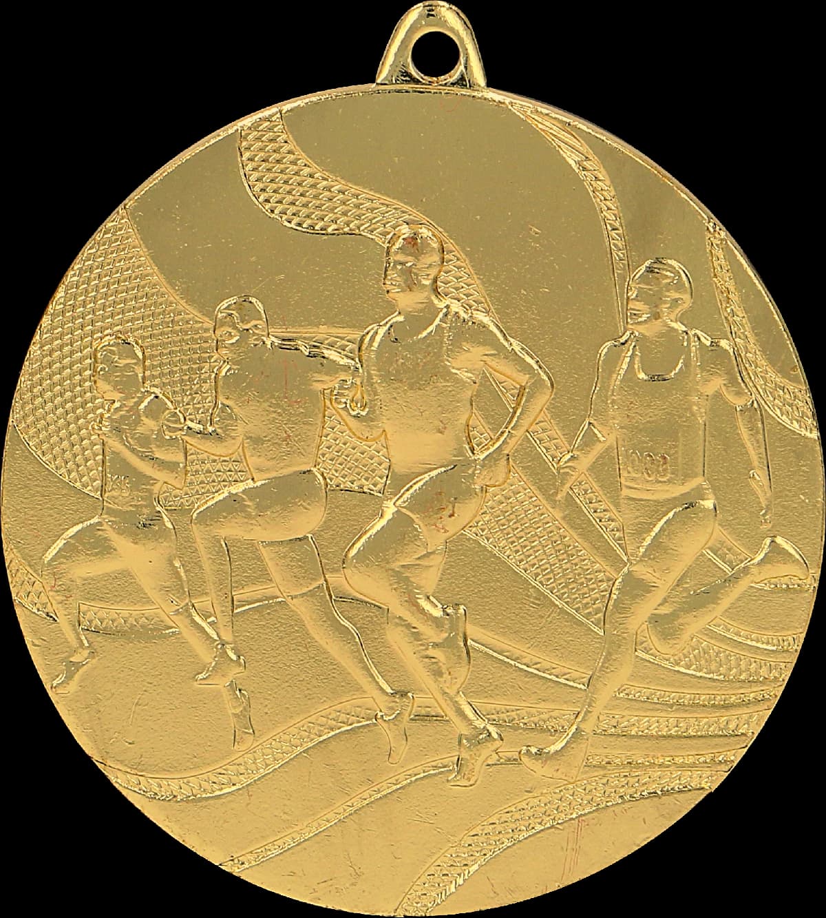 Gold medal - running - steel medal
