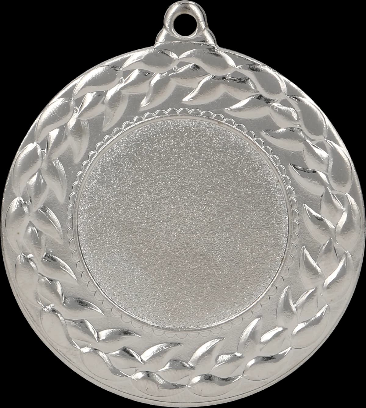 Medalja srebrna s mjestom za emblem 25 mm - čelična medalja