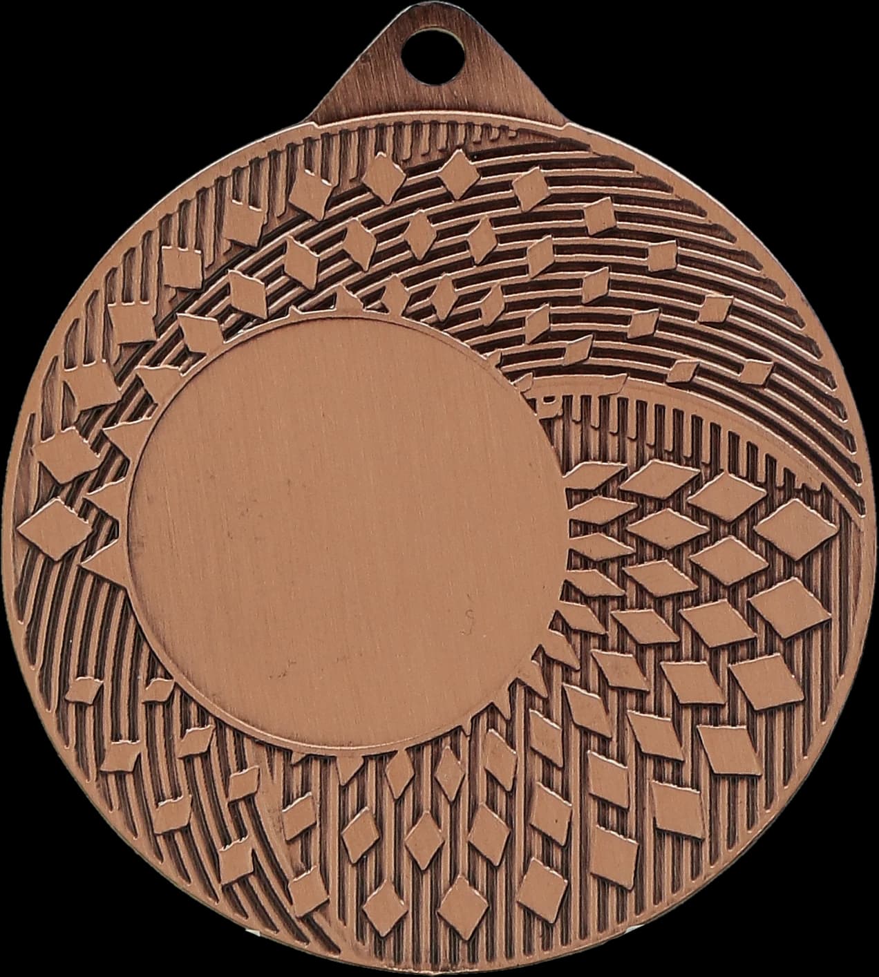 Bronze general medal with 25 mm emblem slot - steel medal