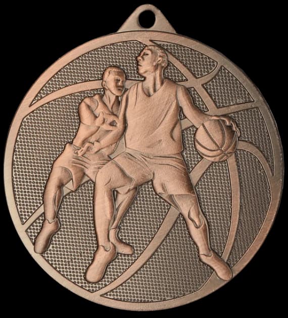 Bronze medal - basketball - steel medal