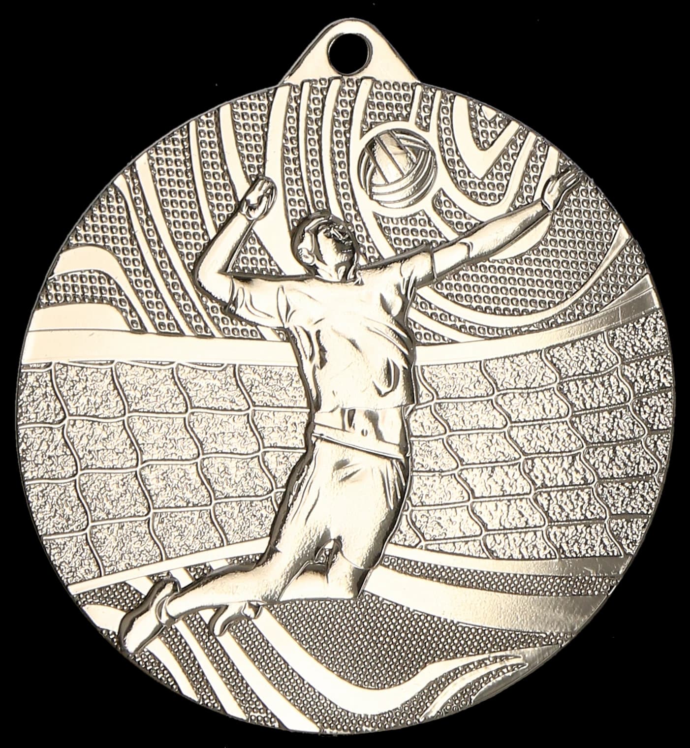 Silver medal - volleyball - steel medal