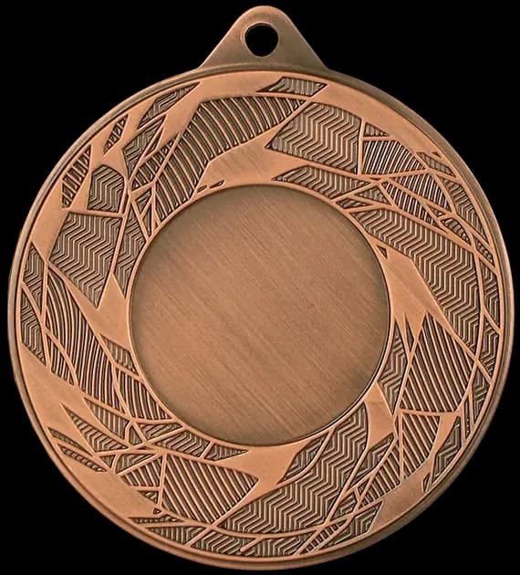 Metal medal with LuxorJet colour print