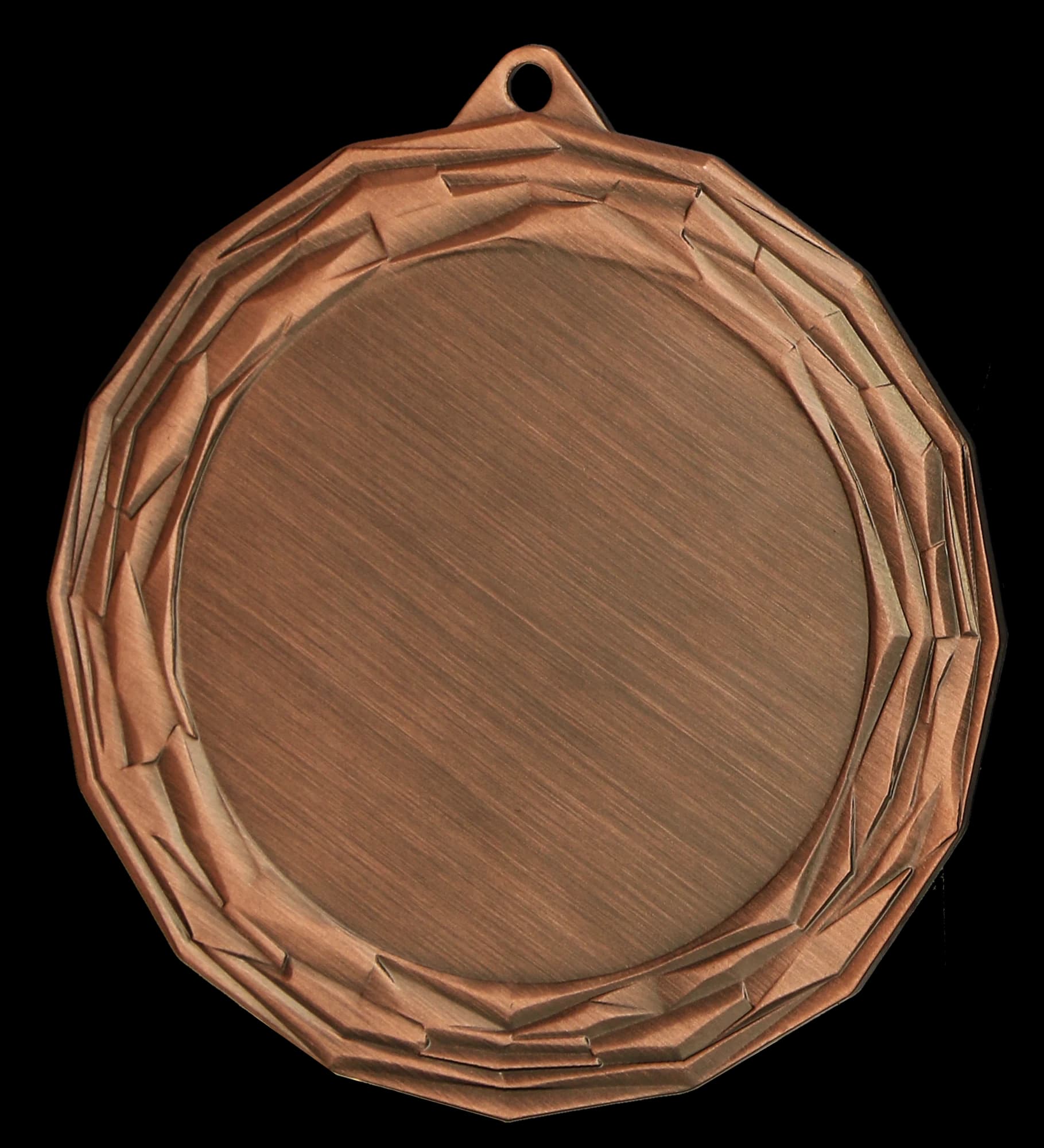 Bronze general medal with 50 mm emblem slot - steel medal with Luxor Jet print