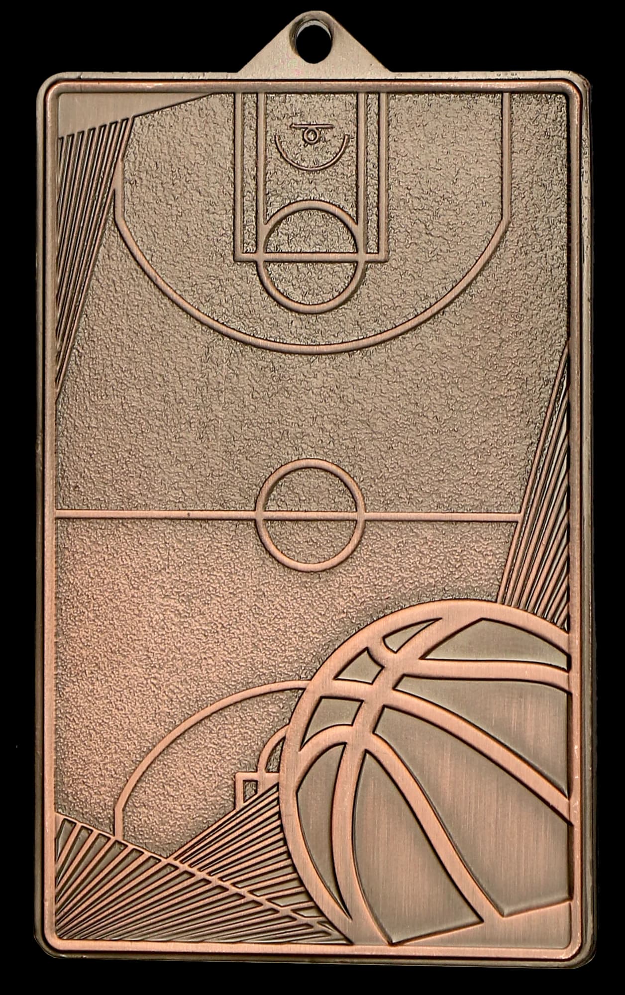Bronze medal - basketball court - steel medal
