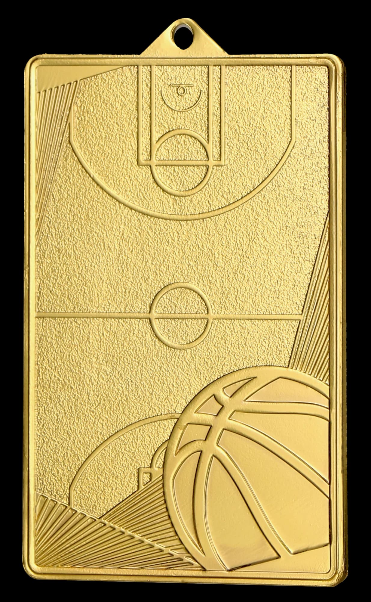 Gold medal - basketball court - steel medal