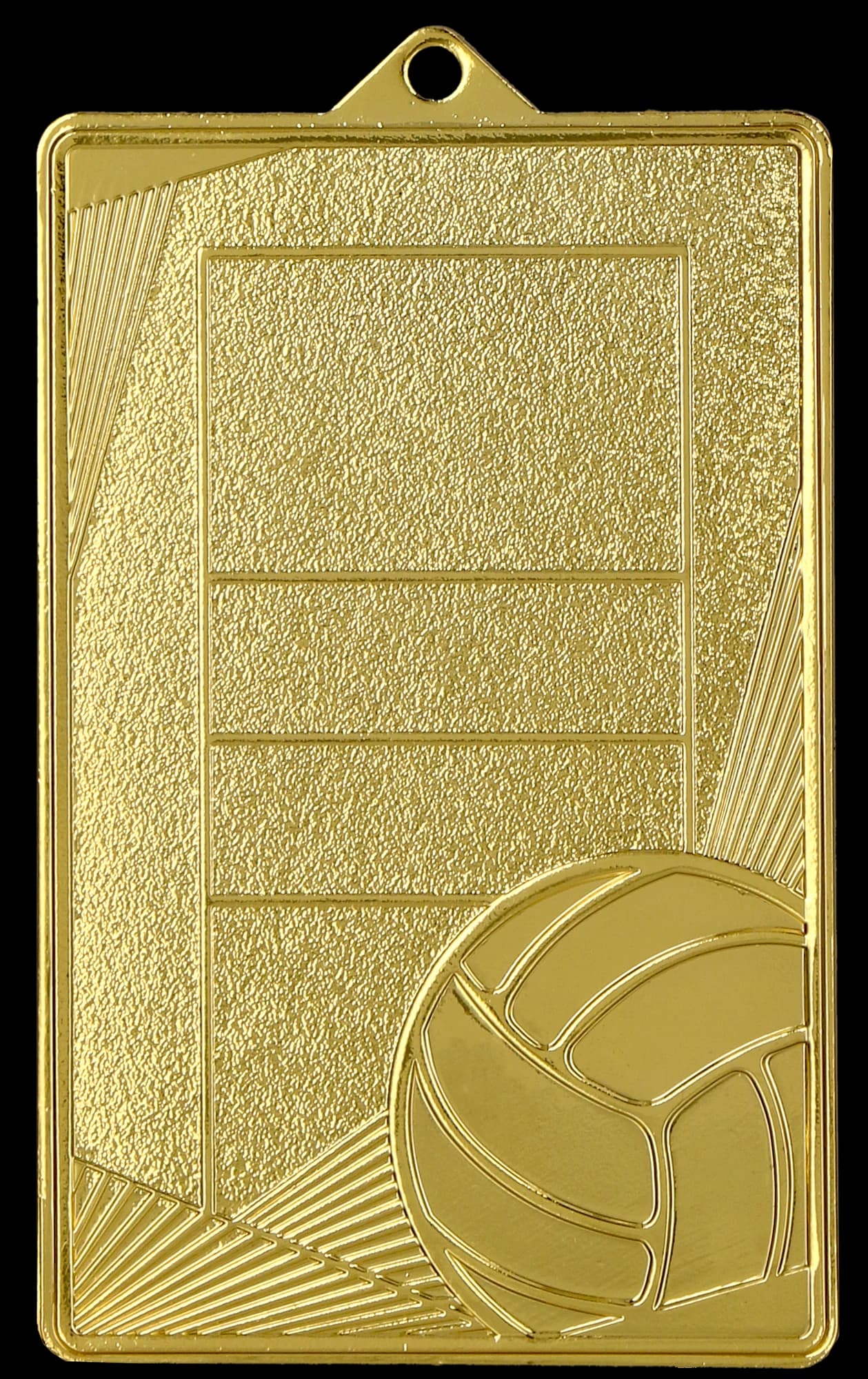 Zlatna medalja - odbojkaško igralište - čelična medalja