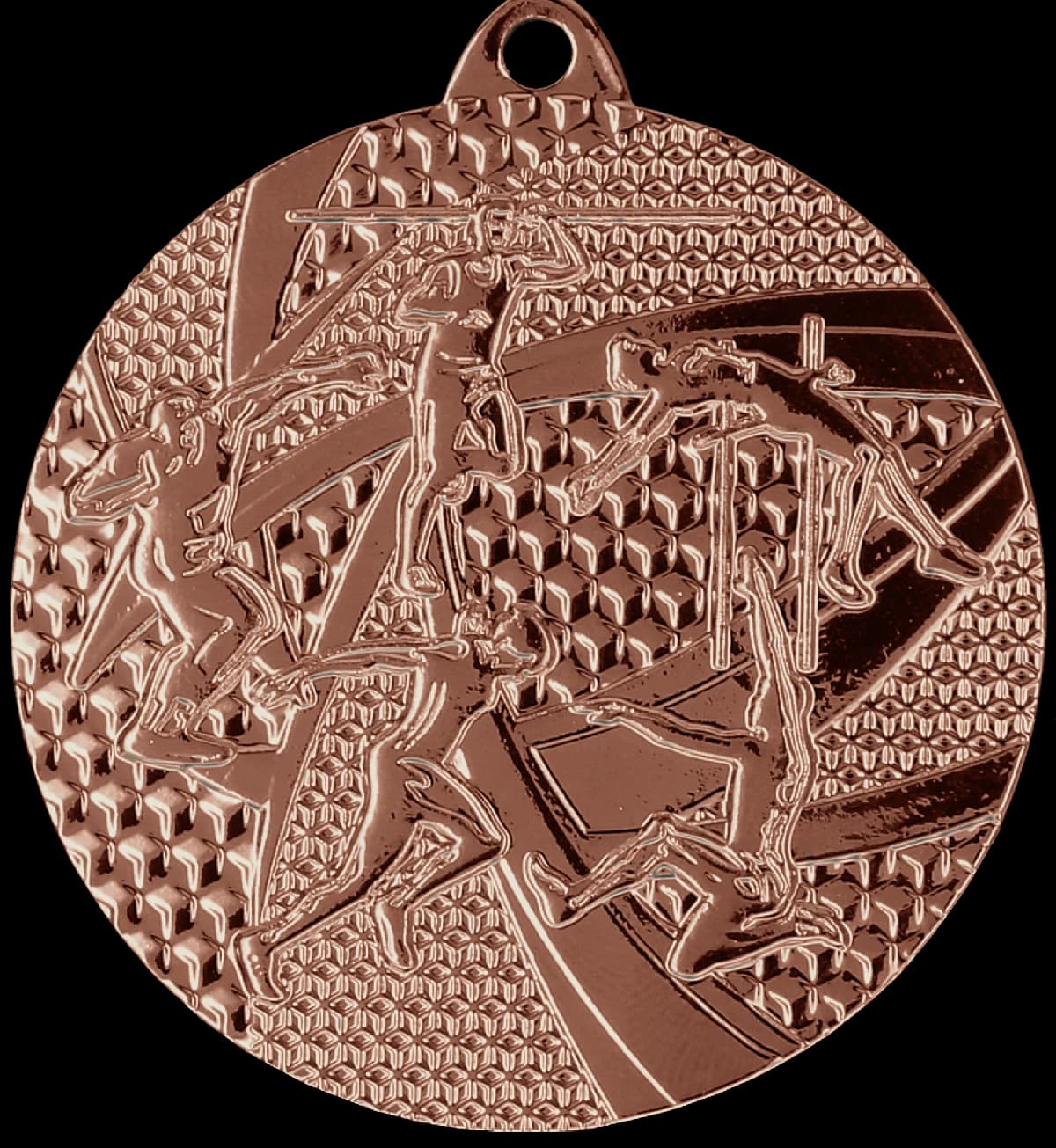 Metal medal with LuxorJet color print